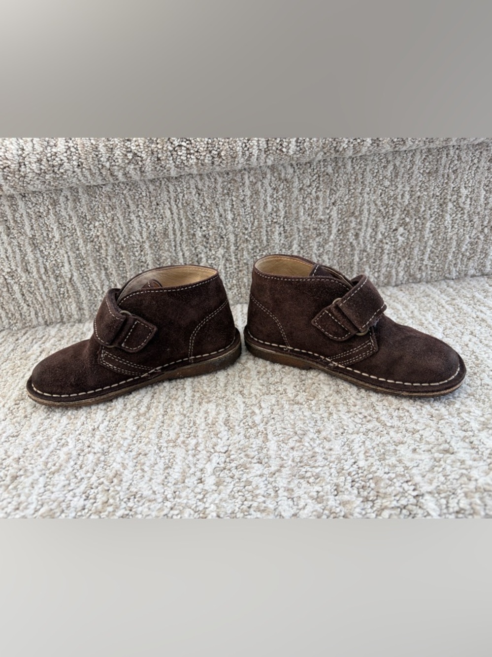 Naturino brown suede boys' casual chukka boots. Kids Size 24. - Picture 4 of 11